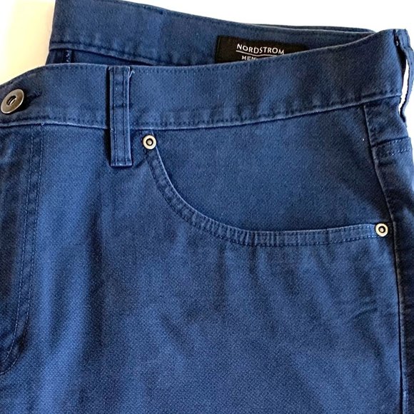 NORDSTROM BLUE 5 POCKET CLASSIC JEAN 38X32 Slim Fit Straight Leg - Picture 14 of 14